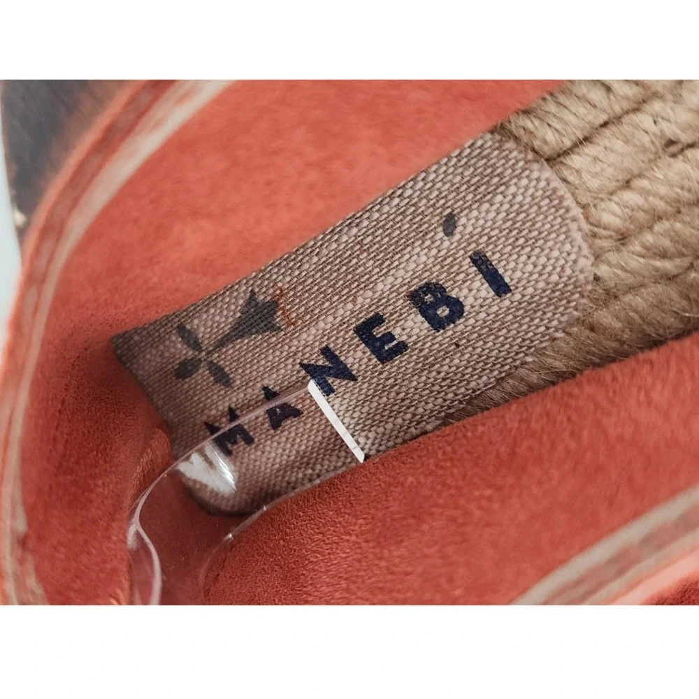 Manebi Coral Sienna Suede Espadrilles EUC EU Sz 40 (US 9)